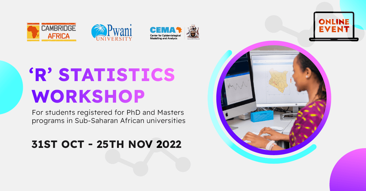 Free online R statistics workshop for postgraduate students